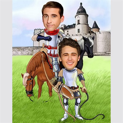 Camelot Knights Caricature from Photos - myDaVinci